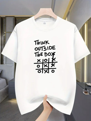 Relva Printed Men Round Neck White T-Shirt