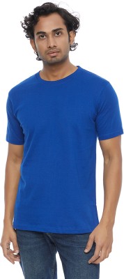 The StyleWala Solid Men Round Neck Light Blue T-Shirt