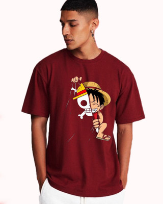 DRIZZLE CLICKS Printed Men Round Neck Multicolor T-Shirt