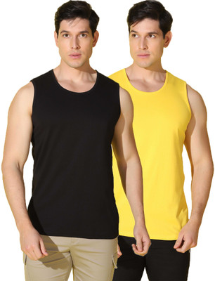 WOOSTRO Solid Men Round Neck Multicolor T-Shirt