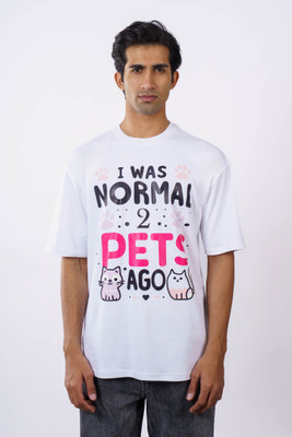 Bandar Baant Graphic Print, Printed Men Round Neck White T-Shirt