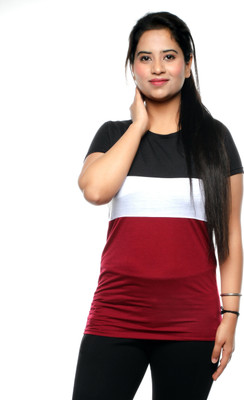 Oishee Printed Women Round Neck Multicolor T-Shirt