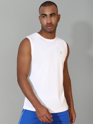 EPPE Solid Men Round Neck White T-Shirt