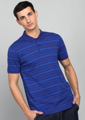 METRONAUT Striped Men Polo Neck Multicolor T-Shirt