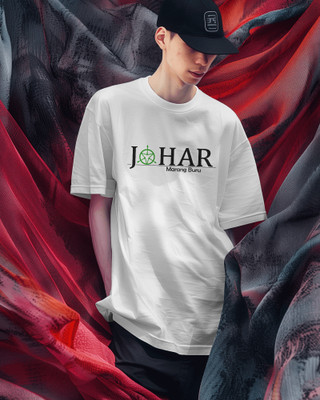 ADIVASI SHOP Printed Men Round Neck White T-Shirt
