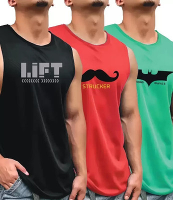 SM SHAYAM CREATION Printed Men Round Neck Multicolor T-Shirt