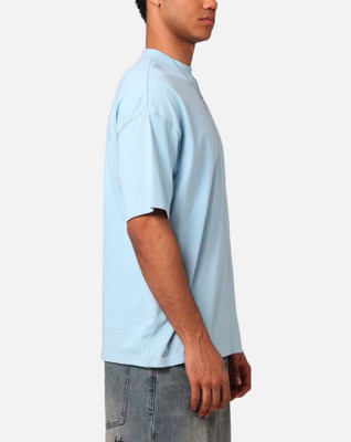 FURRR Self Design Men Round Neck Light Blue T-Shirt