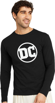 OrrganicChics Typography Men Round Neck Black T-Shirt