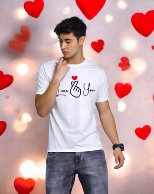Triptee Typography Men Round Neck White T-Shirt