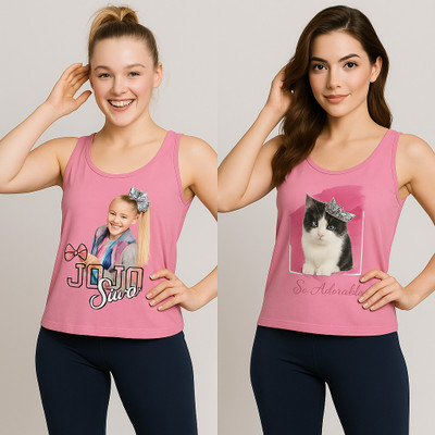 Lipshe Printed Women Round Neck Pink T-Shirt