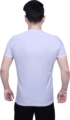 NITYANAND CREATIONS Solid Men Round Neck Multicolor T-Shirt
