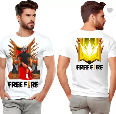 KNCH Printed Men Round Neck White T-Shirt