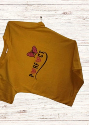 Marvent Dk Women Printed Women Round Neck Yellow T-Shirt