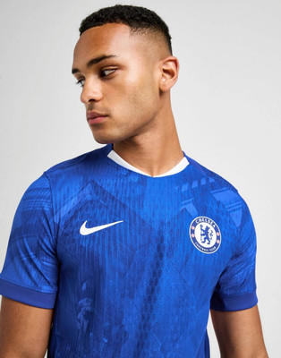 IZON Printed Men Round Neck Blue T-Shirt