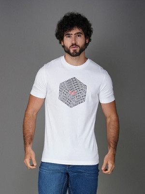 Zvezda Printed Men Round Neck White T-Shirt