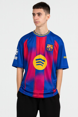 Sportiva Printed Men Round Neck Red, Blue T-Shirt