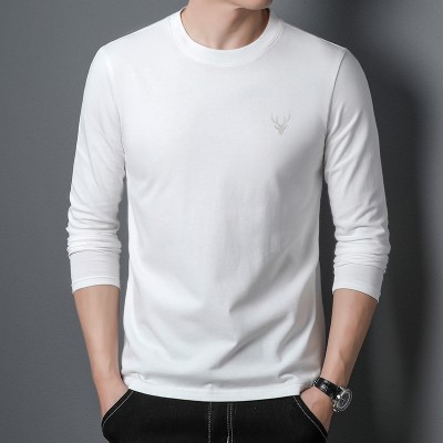 SUPERSQUAD Solid Men Round Neck White T-Shirt