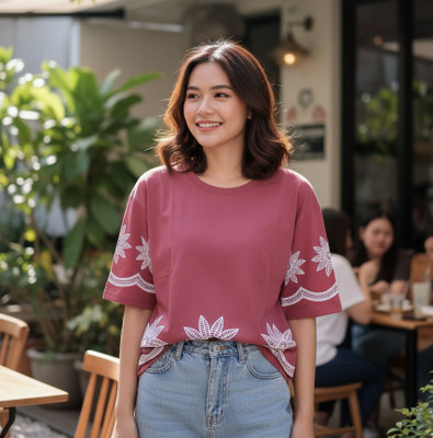 GIANT VERSUS Printed Women Round Neck Multicolor T-Shirt