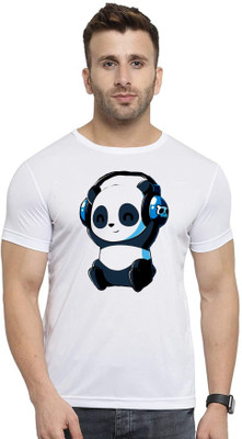 GiftsCraize Graphic Print Men Round Neck White T-Shirt