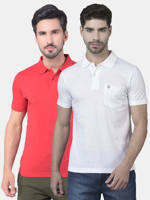 Dollar Solid Men Polo Neck Multicolor T-Shirt
