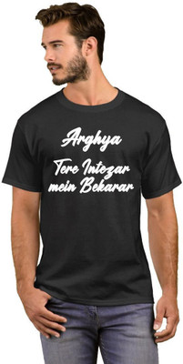 GNS Nationnal Printed Men Round Neck White, Black T-Shirt