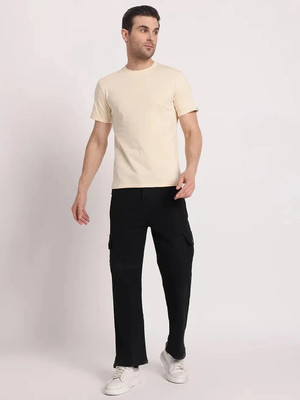 OldVampire Solid Men Round Neck White T-Shirt