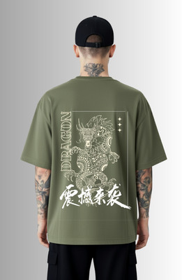 TEESVA Graphic Print Men Round Neck Green T-Shirt