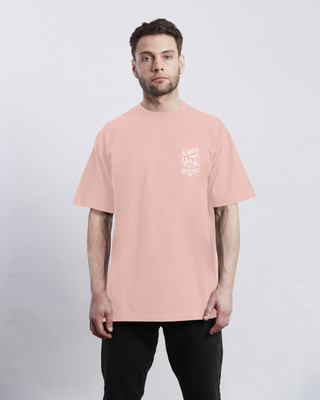 Moda Rapido Printed Men Round Neck Pink T-Shirt