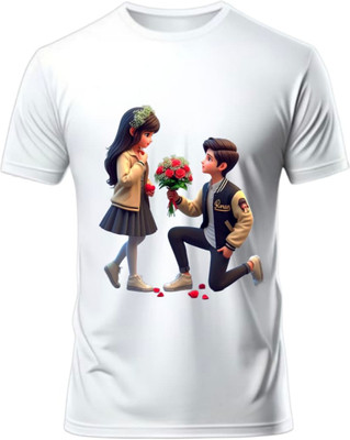 Yugavarshan Graphic Print Men Round Neck Navy Blue T-Shirt