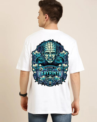FASHNET FASHION Typography Men Round Neck White T-Shirt