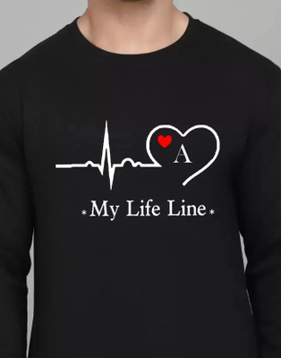 Antilia Fashion Collection Printed, Typography Men Round Neck Black T-Shirt