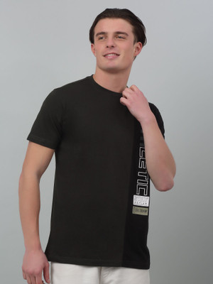 CANTABIL Printed Men Round Neck Green T-Shirt