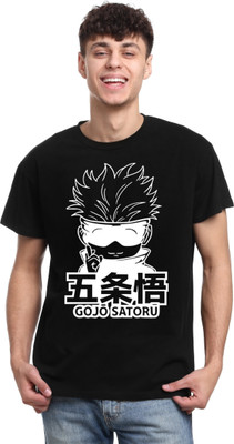 Be Crazyy Graphic Print Men Round Neck Black T-Shirt