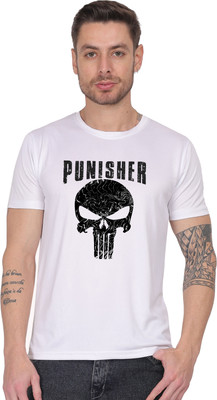 AltaModa Graphic Print Men Round Neck White T-Shirt