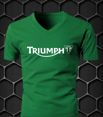 TRT Graphic Print Men V Neck Green T-Shirt