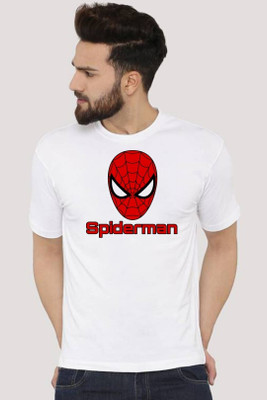 V DAS Printed Men Round Neck White T-Shirt