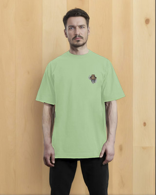 Moda Rapido Solid Men Round Neck Light Green T-Shirt