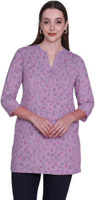 TOPTEN Women Self Design Straight Kurta(Pink)