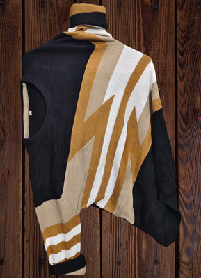 ENTERPRISELBK Colorblock Men Round Neck Brown T-Shirt