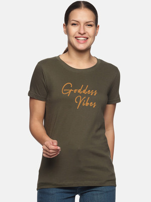 Trends Tower Typography Women Round Neck Multicolor T-Shirt