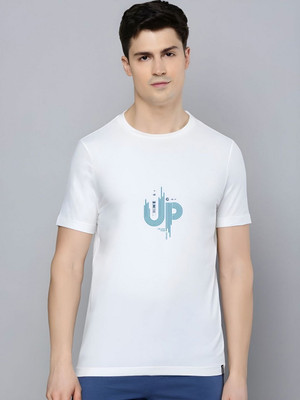 SZN Graphic Print Men Round Neck White T-Shirt