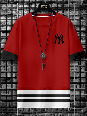 FTX Printed Men Round Neck Red T-Shirt