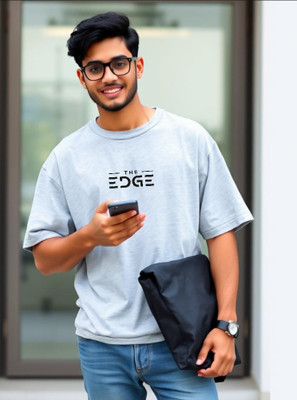 UrGear Printed Men Round Neck White T-Shirt