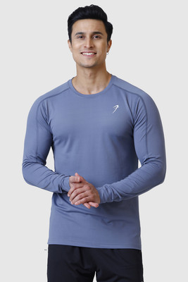 FuaarK Solid Men Round Neck Grey T-Shirt