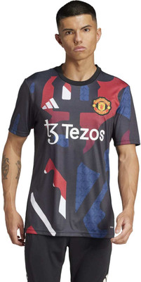 ADIDAS Graphic Print Men Crew Neck Black T-Shirt