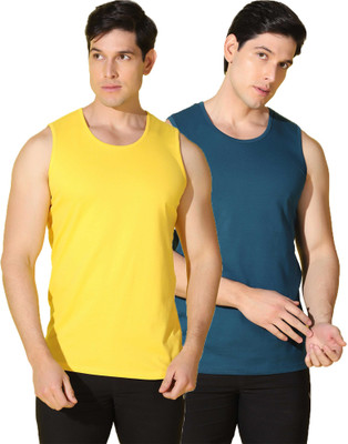 WOOSTRO Solid Men Scoop Neck Multicolor T-Shirt