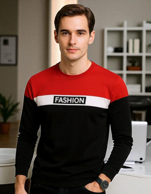 Autna Printed Men Round Neck Red T-Shirt