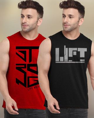 FastColors Printed Men Round Neck Multicolor T-Shirt