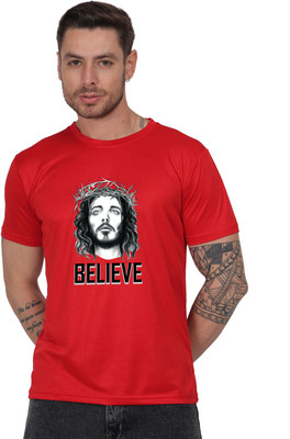 VENIWALSTUDIO TREND Graphic Print Men Round Neck Red T-Shirt