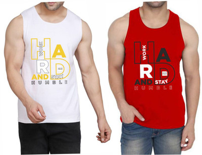 Restore Printed Men Scoop Neck White, Red, Multicolor T-Shirt